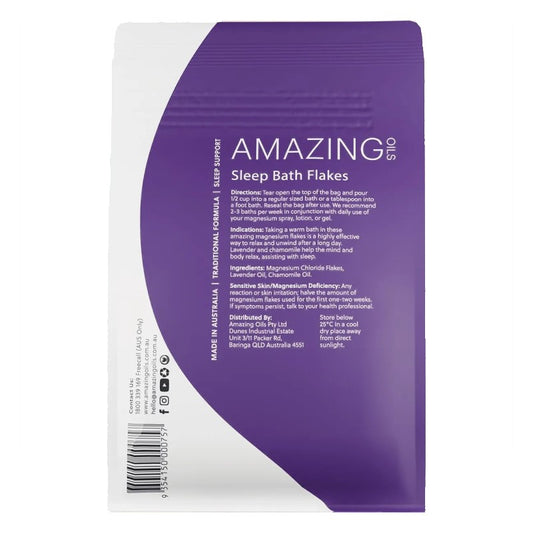 Magnesium Sleep Bath Flakes with Lavender & Chamomile - 800g