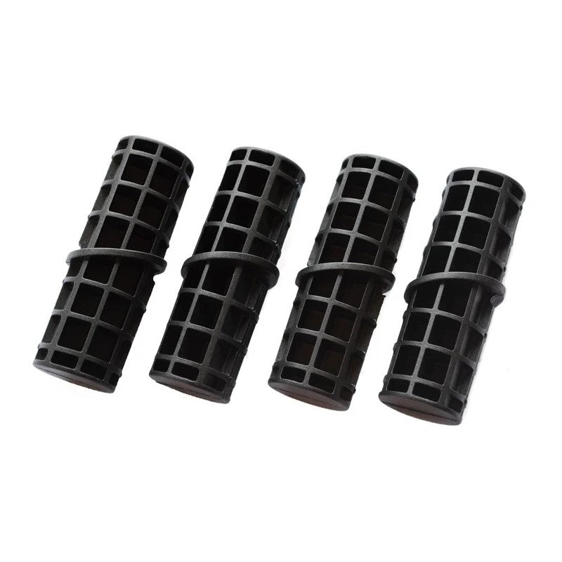 Straight Elbow - Black - Pack of 4