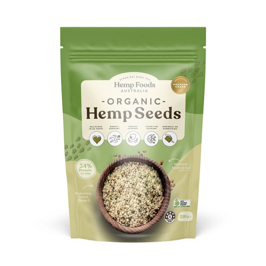 Organic Hulled Hemp Seeds - 250g