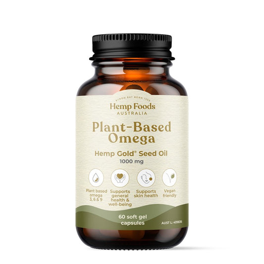 Plant-Based Omega Hemp Seed Oil Capsules
