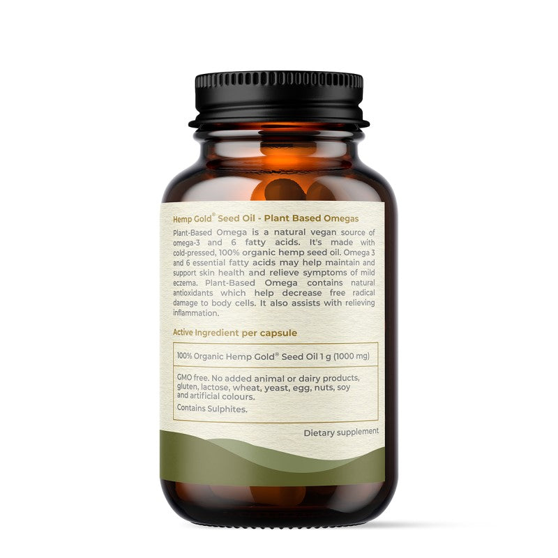 Plant-Based Omega Hemp Seed Oil Capsules