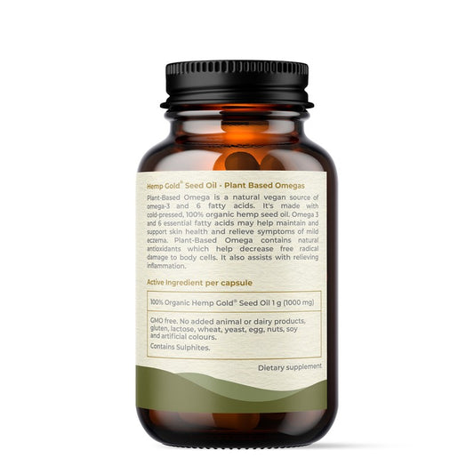 Plant-Based Omega Hemp Seed Oil Capsules