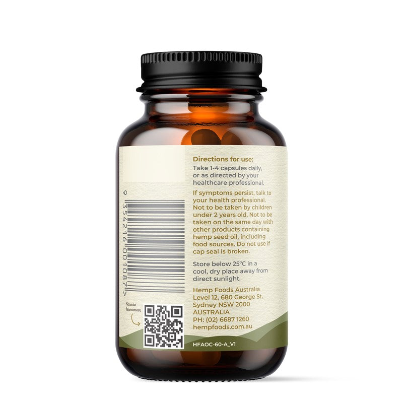 Plant-Based Omega Hemp Seed Oil Capsules