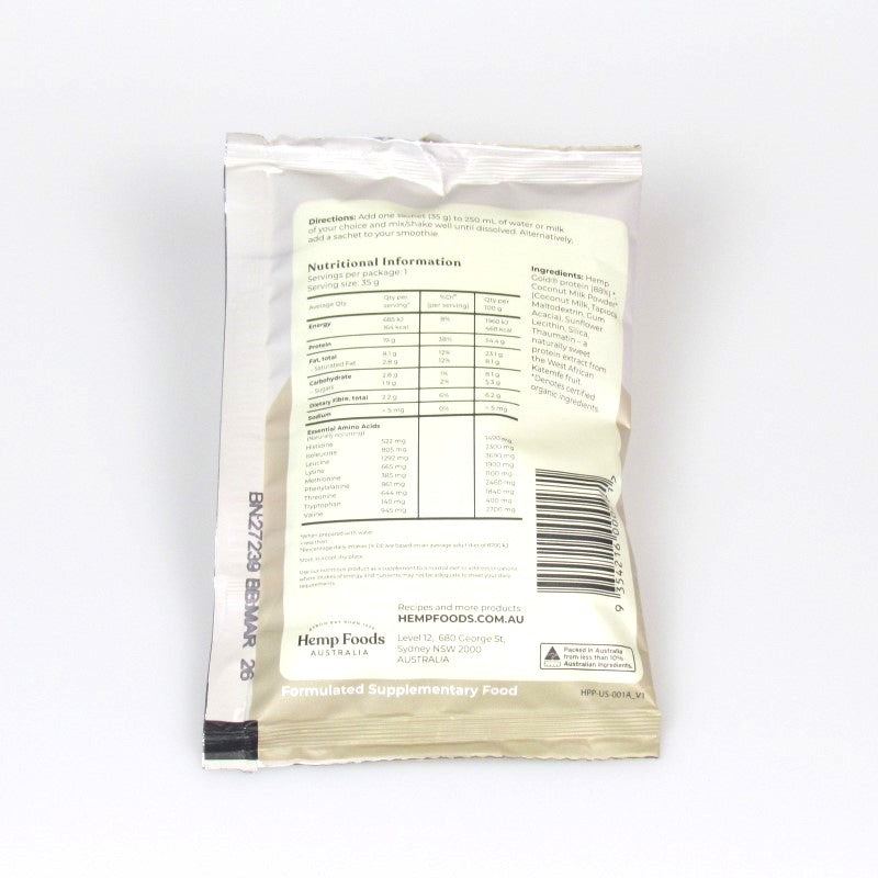 Organic Hemp Protein Shake Natural - 35g