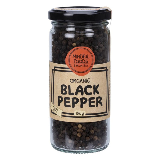 Black Pepper - Organic - Whole Peppercorns - 130g
