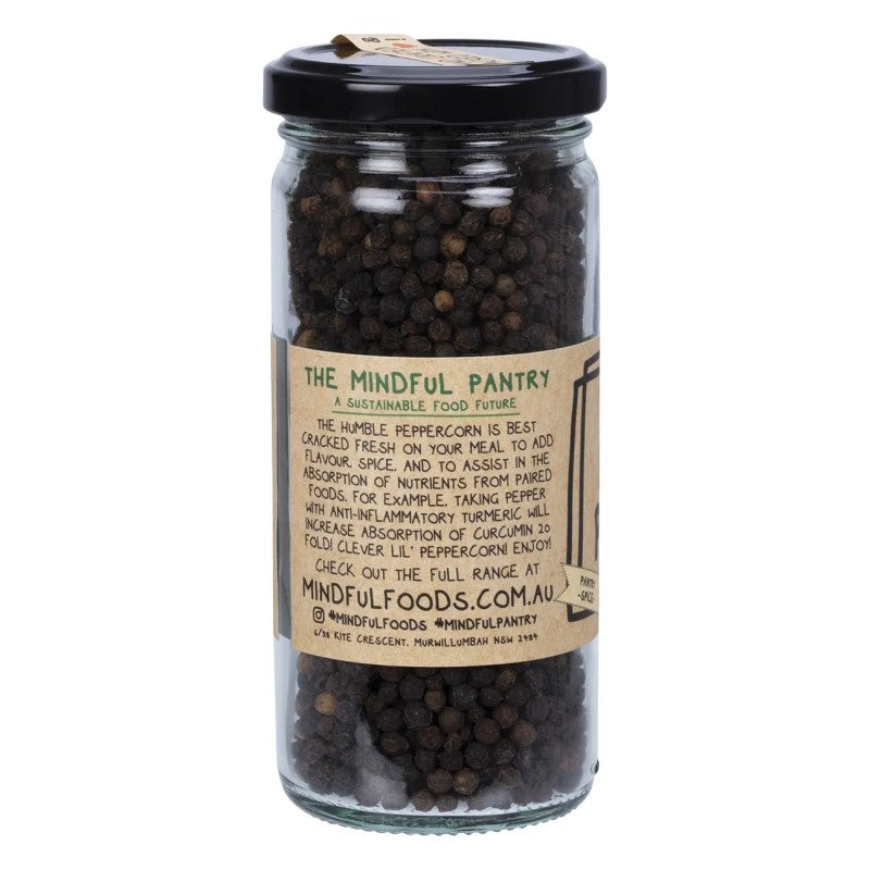 Black Pepper - Organic - Whole Peppercorns - 130g