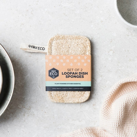 Loofah Dish Sponges - Pack of 2