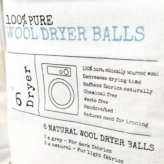 Wool Dryer Balls - Pack of 6