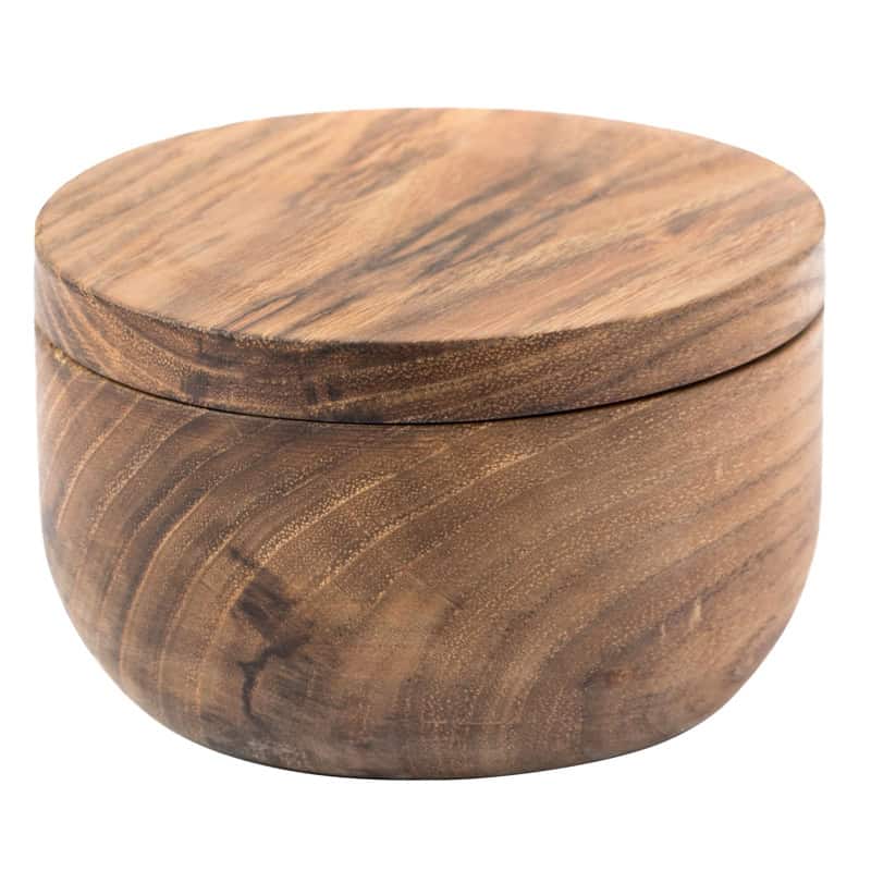 Acacia Wood Salt Box