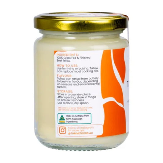 Grass Fed Beef Tallow - 250ml