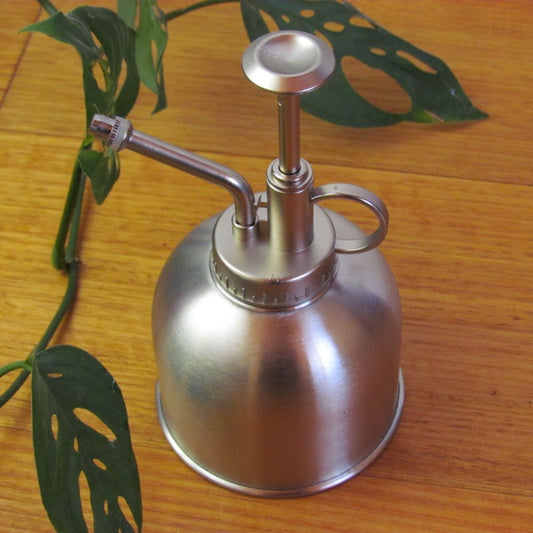 Retro Metal Plant Mister - Stainless