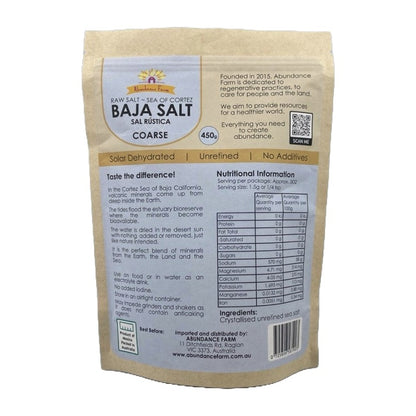 AFBS01 - ABUNDANCE FARM - Baja Salt - Coarse - 450g