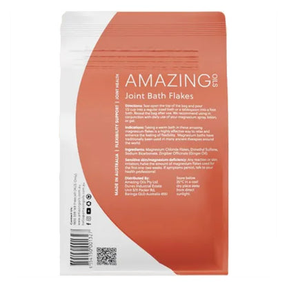 Magnesium Joint Bath Flakes with MSM, Bi-Carb & Ginger - 800g