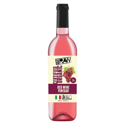Raw Organic Red Wine Vinegar - 500ml