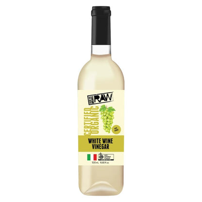 Raw Organic White Wine Vinegar - 500ml