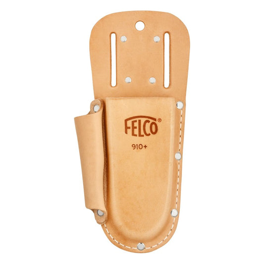 Felco 910+ - Leather Holster with Belt Loop, Clip & Stone Pocket