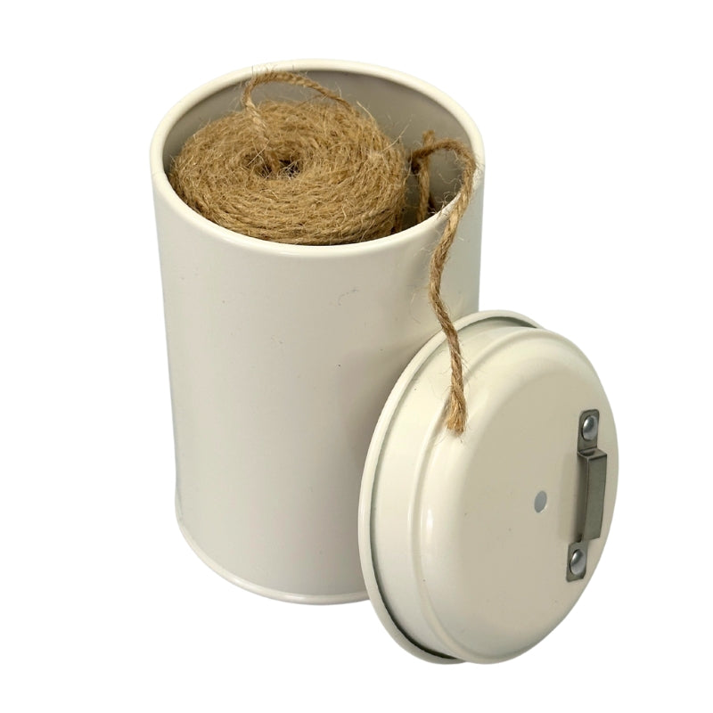 Biodegradable Jute Twine in a Tin