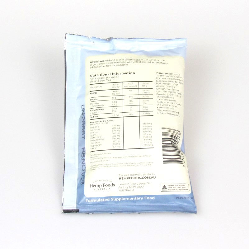 Organic Hemp Protein Shake Vanilla - 35g