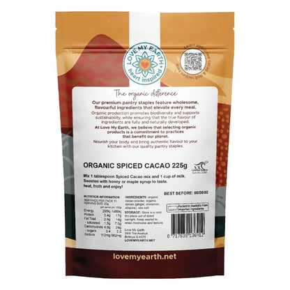 Spiced Cacao Hot Chocolate - Organic - 225g