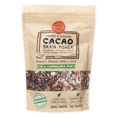 Cacao Brain Power - Organic & Activated - 200g