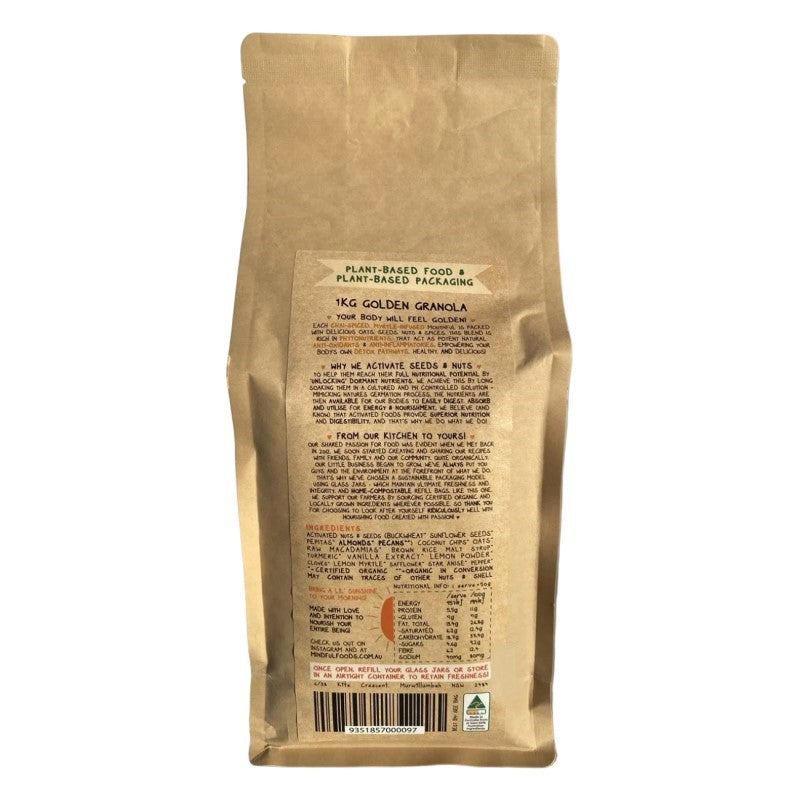 Golden Granola - Organic & Activated - 1kg