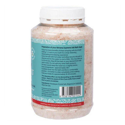 Supreme Salt Bath Soak - Detox & Energise - 1kg