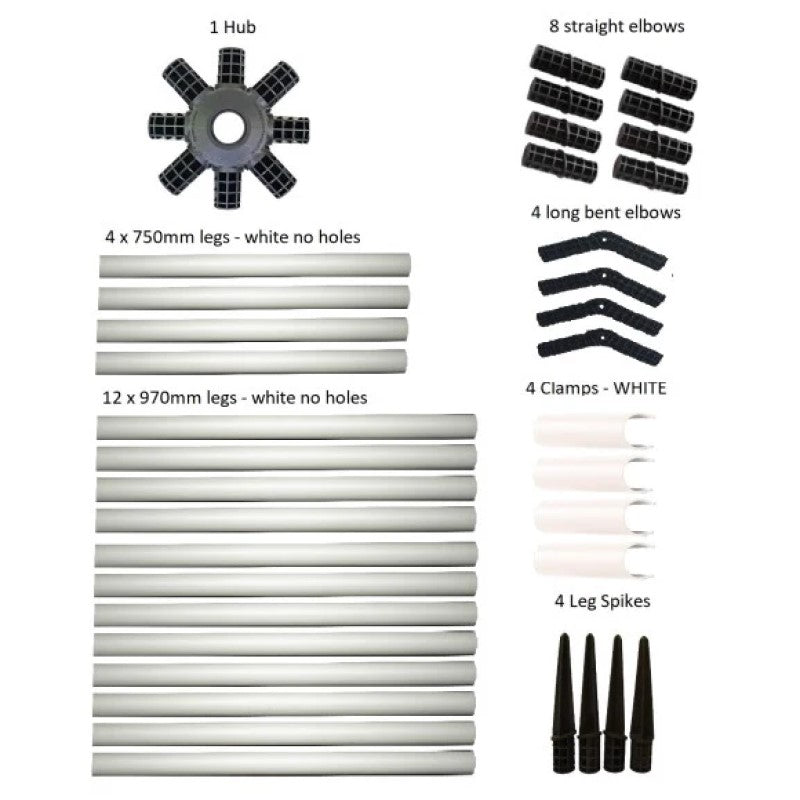 Tree Frame for Formed Insect Exclusion Net - 2.4m sq x 2.8m