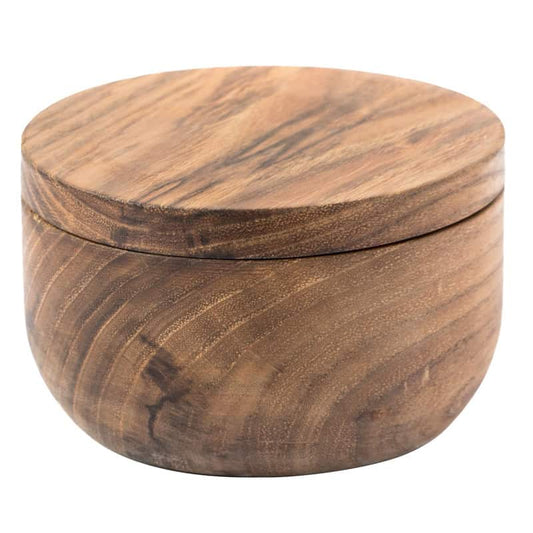 Acacia Wood Salt Box